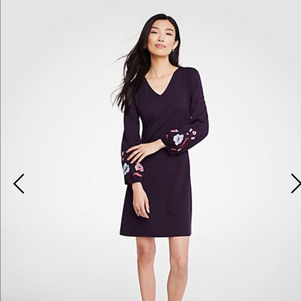 Ann Taylor purple floral dress